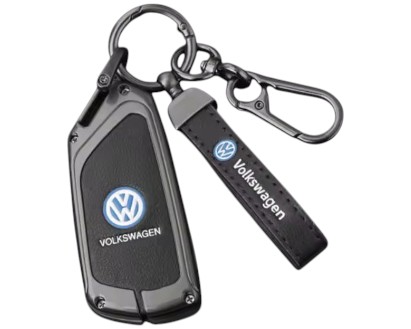 VOLKSWAGEN ID.4 Metal & Leather Key Case
