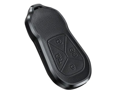 XPENG Black Leather Key Cover