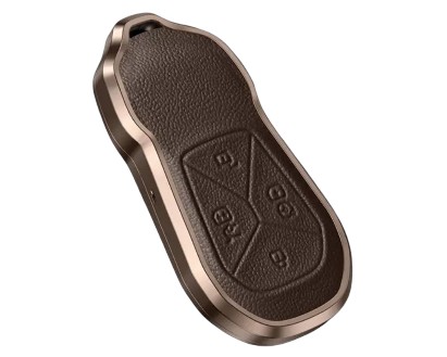 XPENG Brown Leather Key Cover